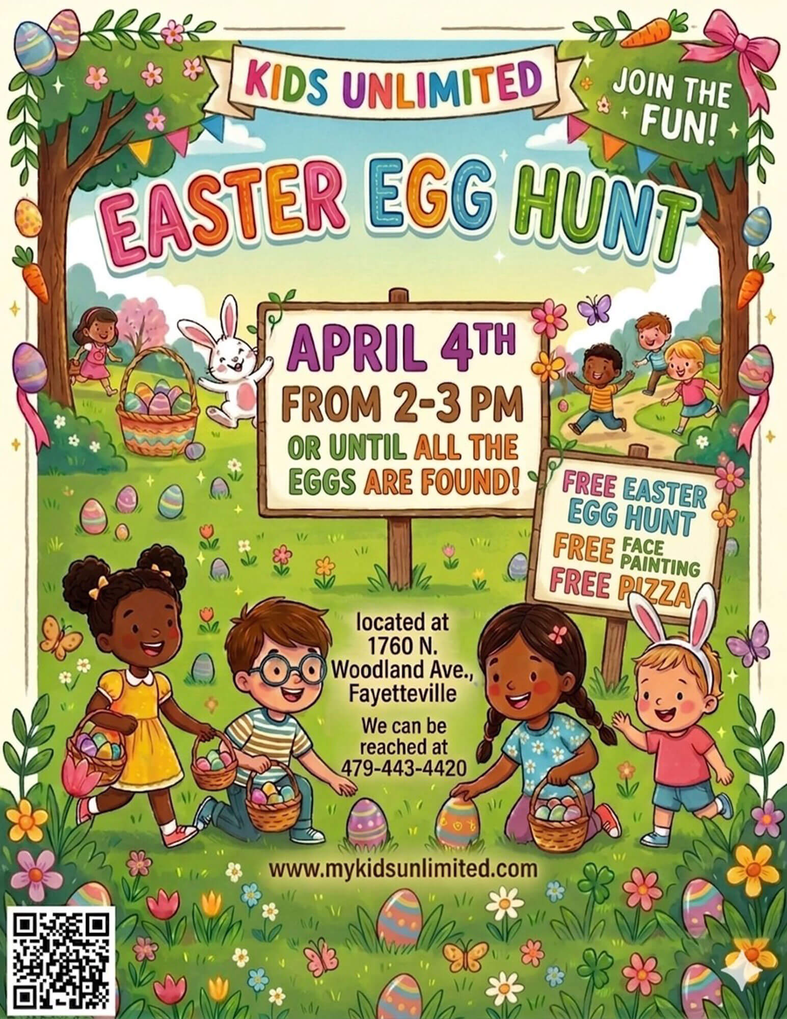 Fayetteville Easter Egg Hunt - April 4, 2026 2 to 3PM