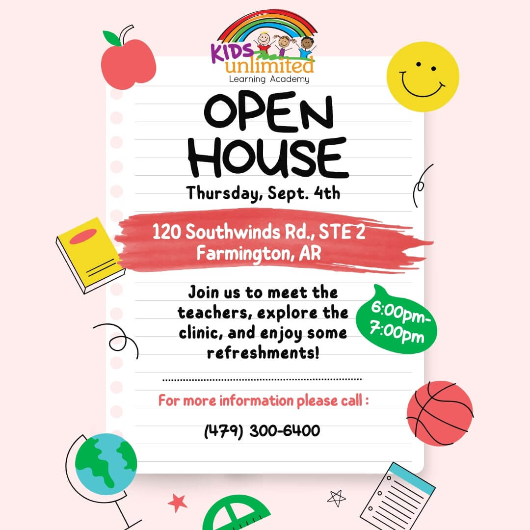 Farmington Open House Thursday Sept. 4th 6p-7p